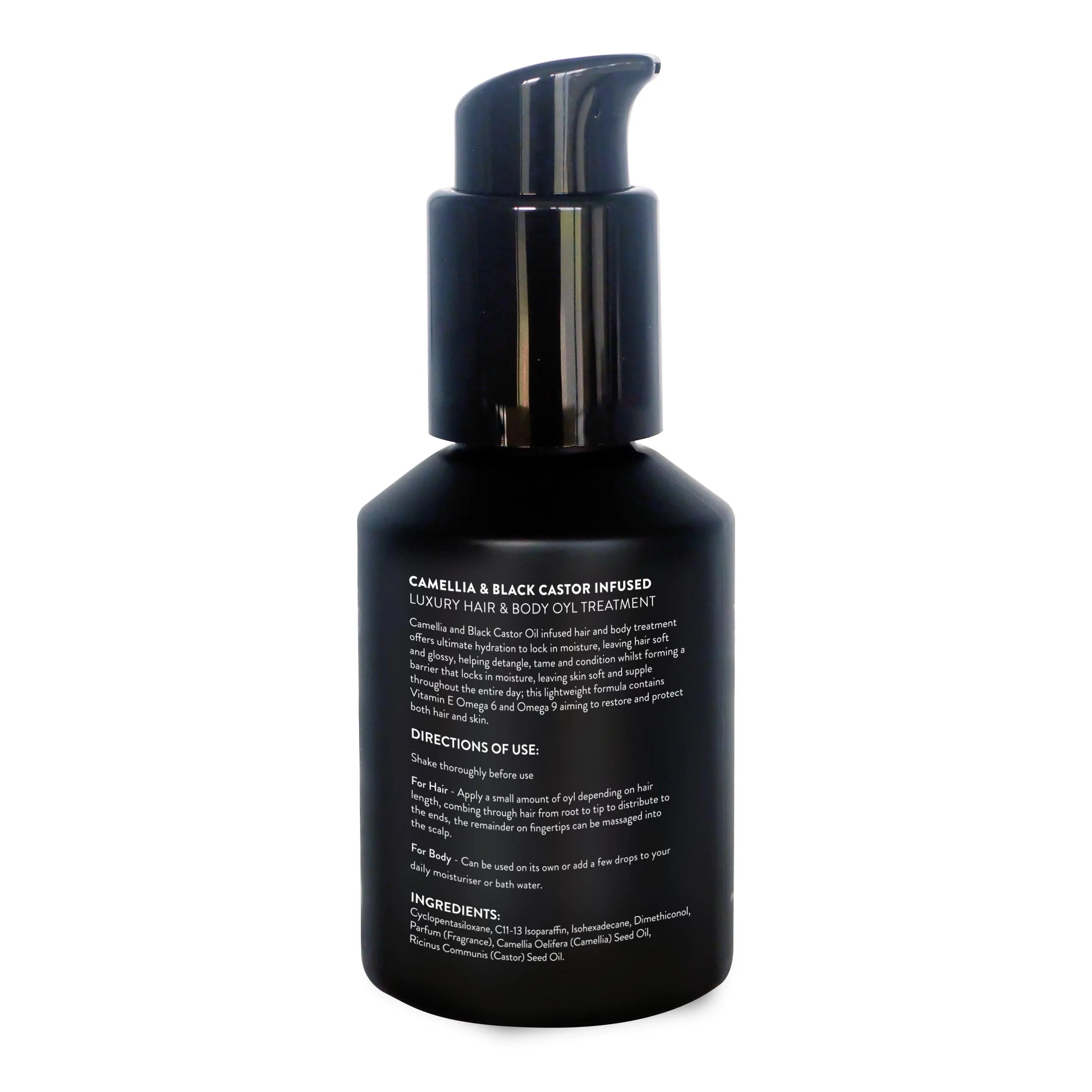 Camellia & black castor infused hair & body oil treatment. - Watermans
