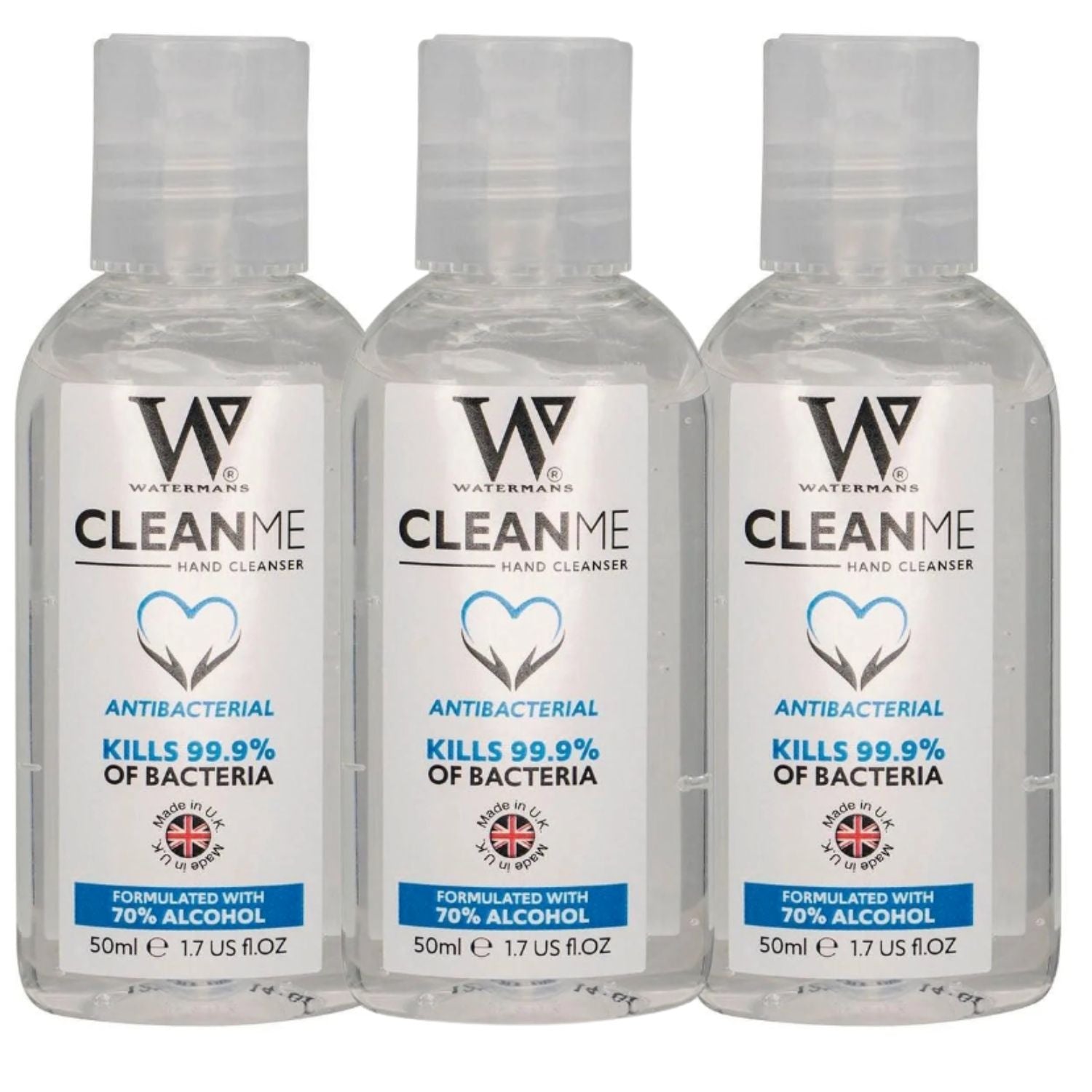 Antibacterial Tea Tree Hand Gel 3 x 50ml Travel Size