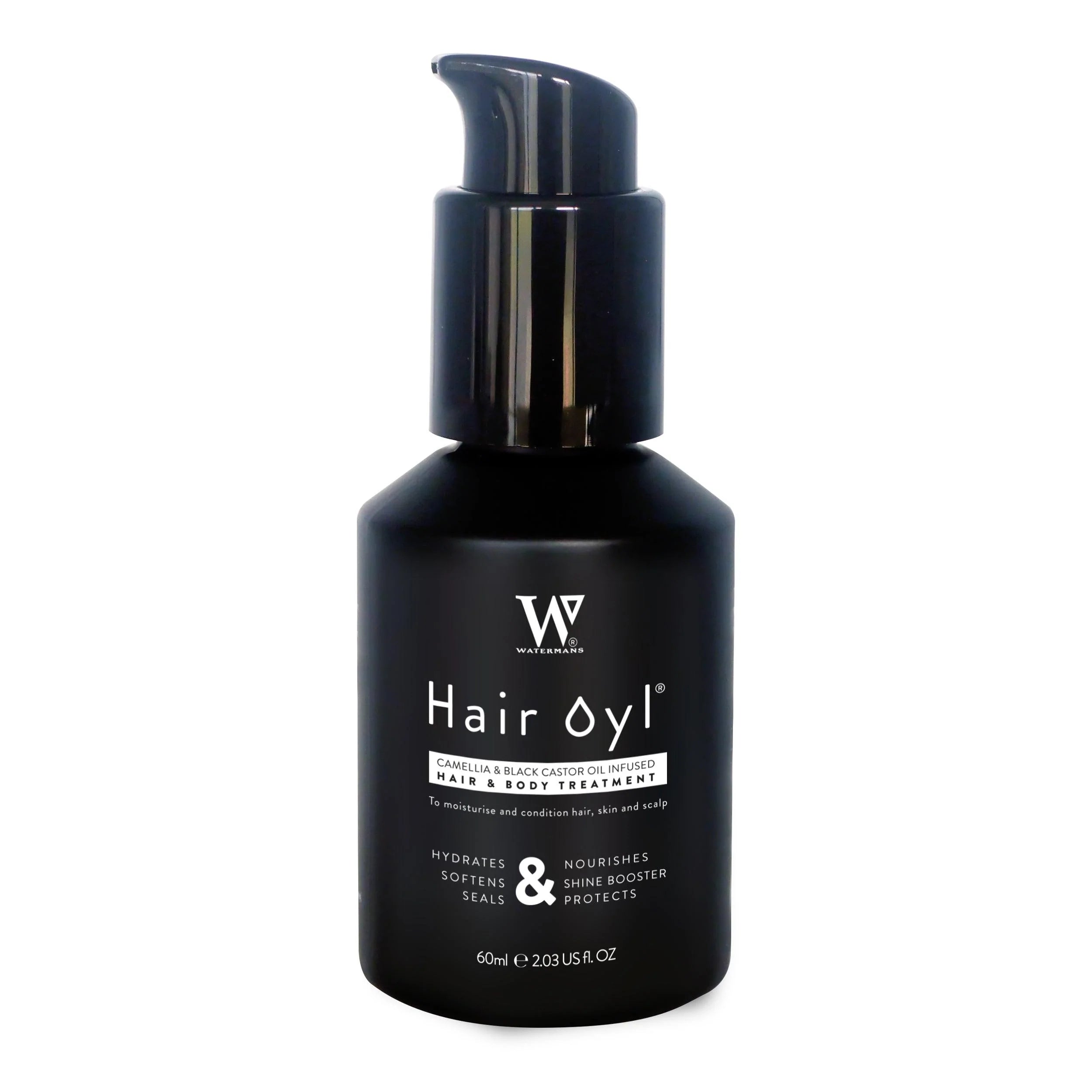 Camellia & black castor infused hair & body oil treatment. - Watermans