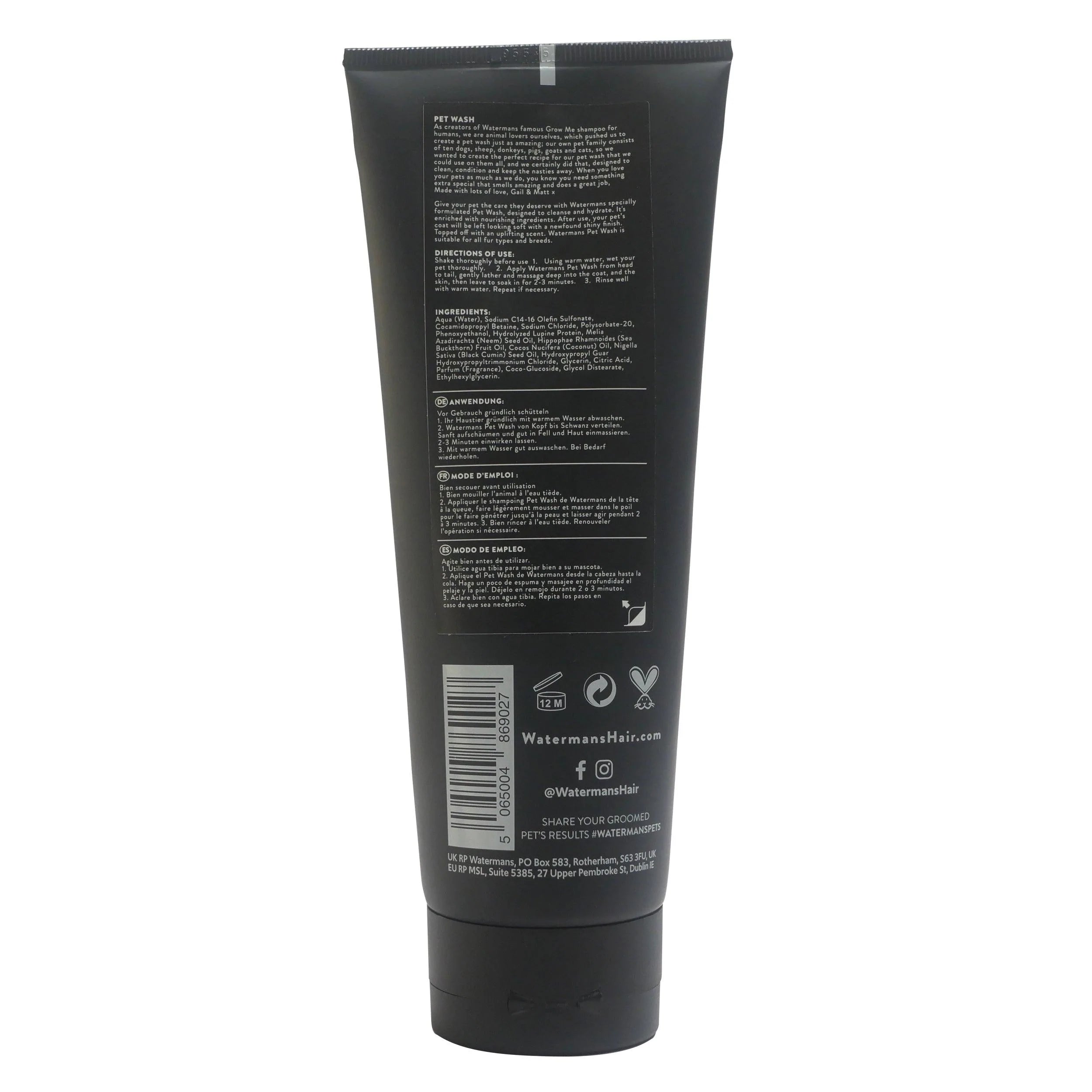 Dog Shampoo UK Made  | Cat Shampoo Packed full of natural ingredients. - Watermans