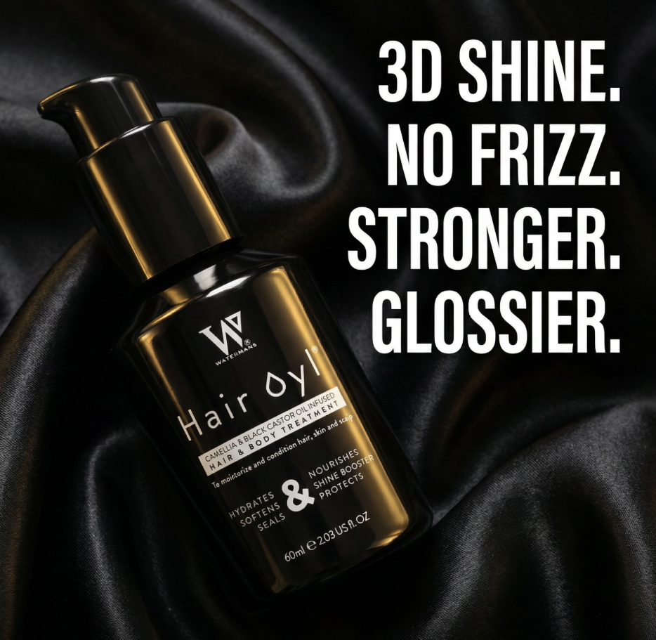 Watermans Hair Oyl - 3D Shine, No Frizz, Stronger, Glossier